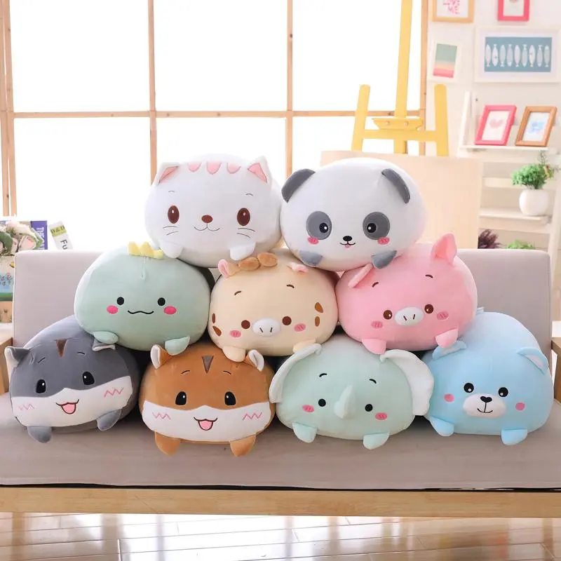 Cartoon Animal Pillow Soft Home Bed Doll Festival Plush Toy Birthday Gift Game