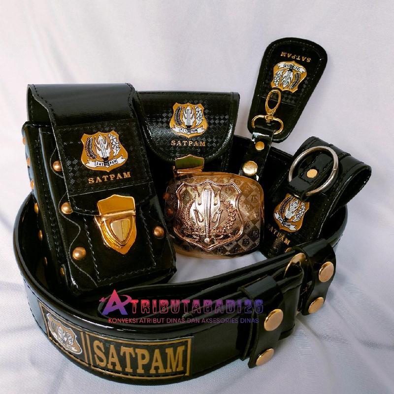 Product Introduction of sabuk kopel set satpam /kopel set security Hitam Kulit 1