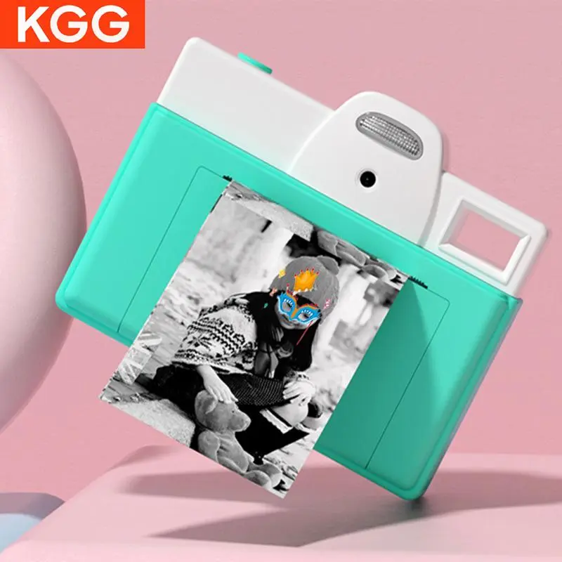 Product Introduction of KGG Instant Print Camera, USB Rechargeable Digital Camera with Lanyard, Instant Photo Student Printing Camera Toy, Gift for Boys & Girls 0