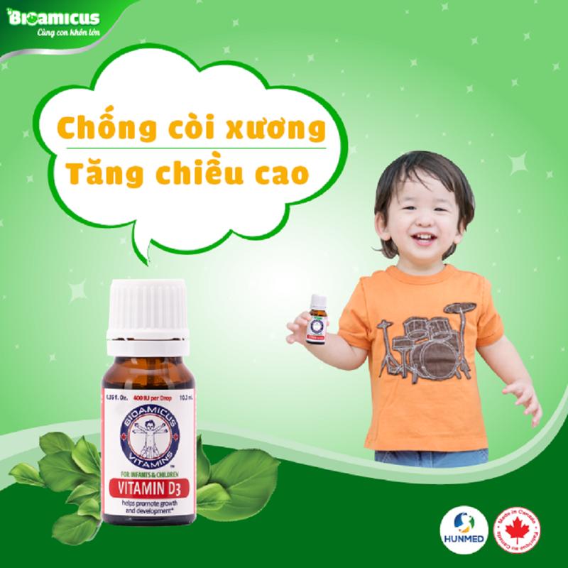 Vitamin D3 Bioamicus 400IU/Giọt 10ml - Bổ Sung D3 Thuần Giúp Phát Triển Hệ Xương Và Răng Ở Trẻ Nhỏ 5