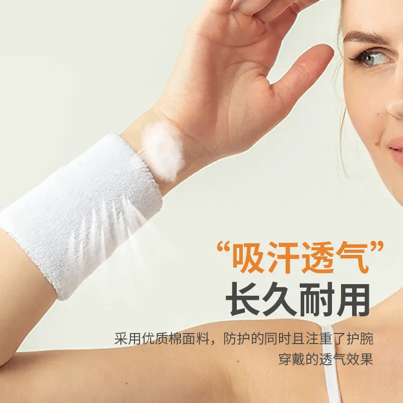 Dây Đeo Cổ Tay Thể Thao, Ngoài Trời, Thoáng Khí, Mềm Mại Và Đầy Màu Sắc, Được Làm Bằng Khăn, Hút Mồ Hôi, Bảo Vệ Cổ Tay, Chống Bong Gân, Bán Buôn Có Sẵn 3