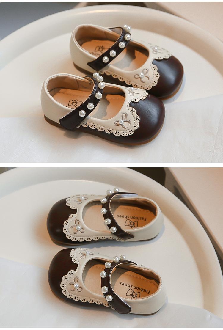 Product Introduction of Stylish Soft Bottom Slip-resistant Children's Leather Shoes 7