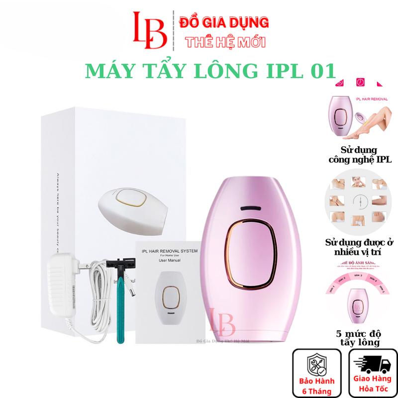 Máy tẩy lông cầm tay IPL 01 máy tẩy lông toàn thân lông tay lông nách vùng kín công suất lớn Tỉa Lông Nữ Women Nhổ Lông