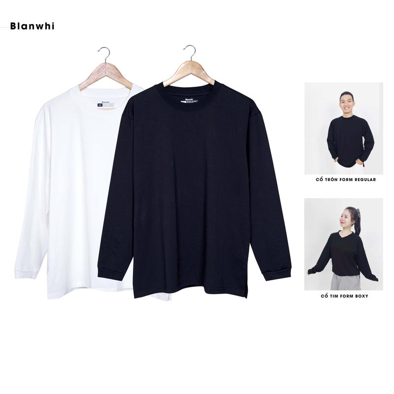 BLANWHI ÁO SWEATER MỀM VÀ NHẸ FORM UNISEX | 95% COTTON 5% SPANDEX | MENSWEAR Thun