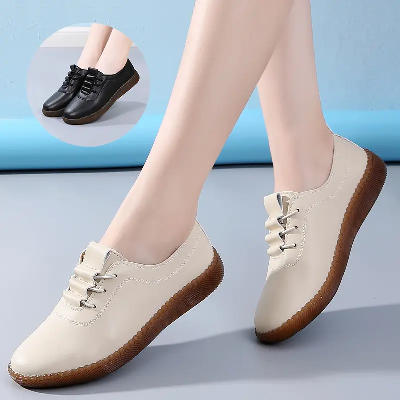 FOKU Sepatu Flat Wanita ️️Lembut Loafers Wanita Kerja Flatshoes Terbaru Round Toe