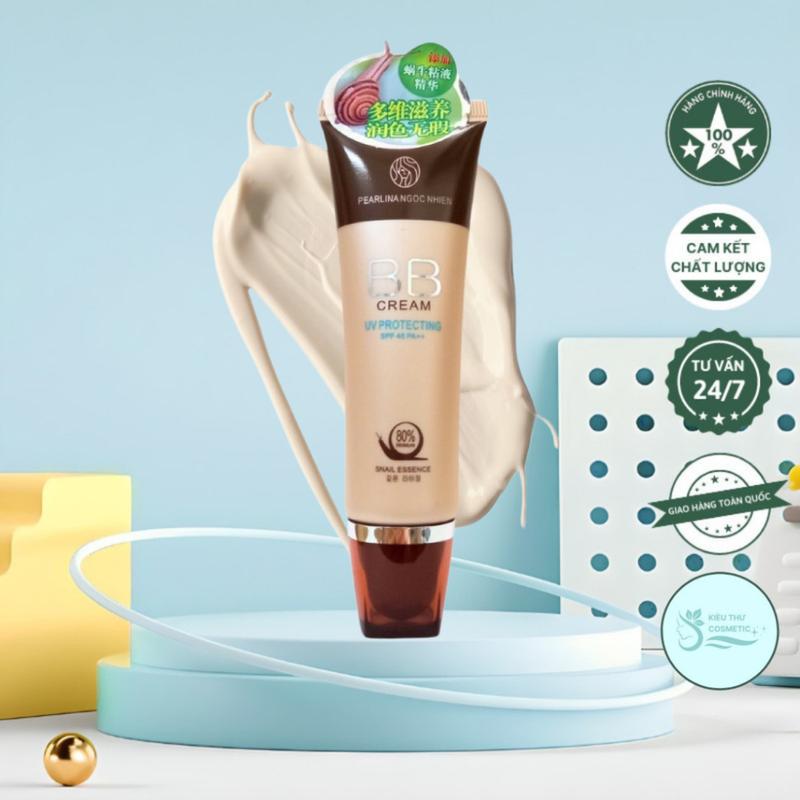 Kem BB Cream Pearlina Ngoc Nhien Ốc Sên - Kem Nền Đa Năng UV SPF 45 PA ++ Snail Essence -Tube 50ml