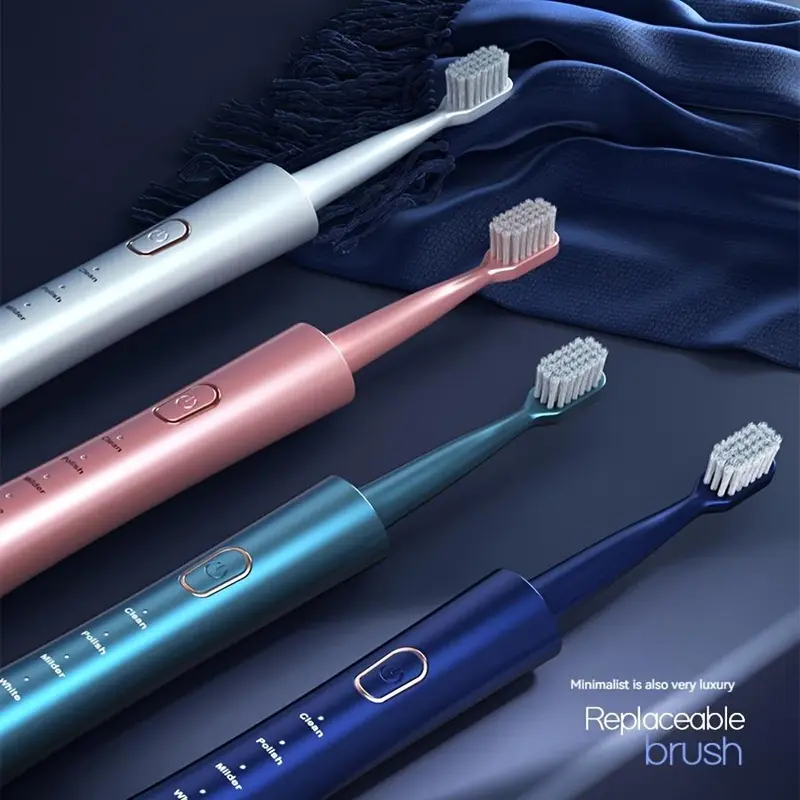 Electric Toothbrush Set, 1 Count USB Rechargeable Sonic Toothbrush & 4 Brush Heads, Oral Care Toothbrush for Adults 4