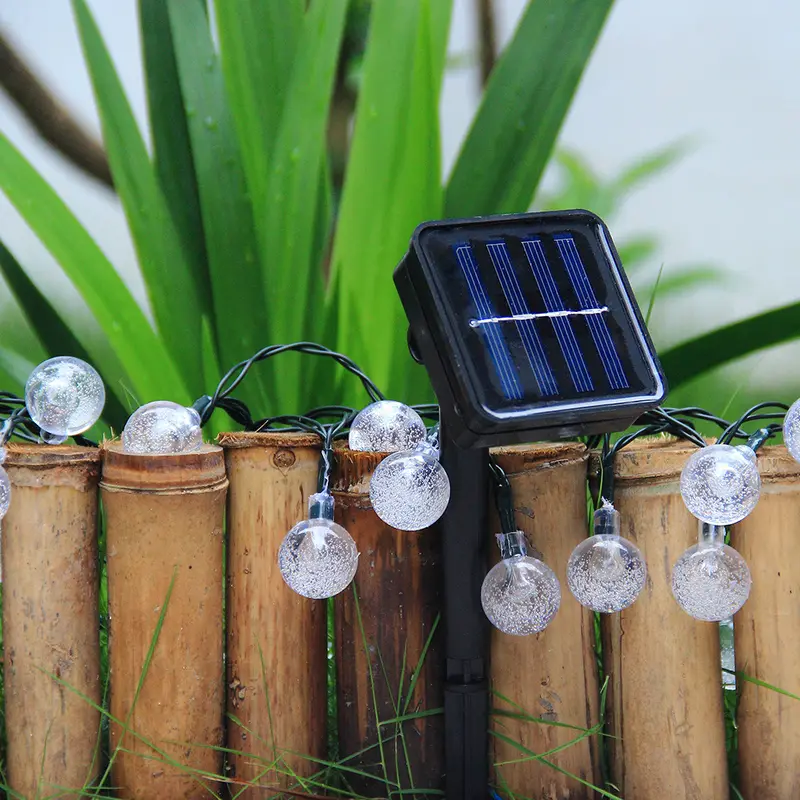 Đèn trang trí năng lượng mặt trời Dây đèn tròn, tích kiệm điện, bóng siêu sáng, chống thấm nước - DA3094 5