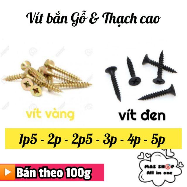  Vít bắn gỗ thạch cao nhựa - Bán lẻ theo 100g 