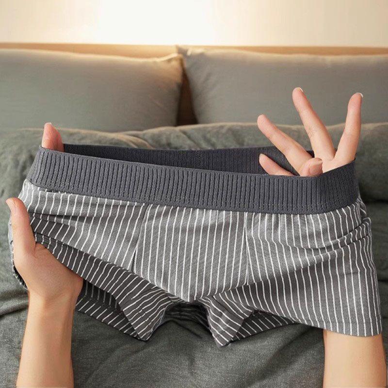 Product Introduction of Quần Lót Nam, Quần Boxer Cạp Thường Kẻ Sọc, Thoáng Khí, Bốn Góc, Thể Thao, Thoải Mái, Thích Hợp Cho Giới Trẻ, Hợp Xu hướng 2