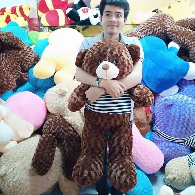 Gấu bông teddy khổ vãi 1M cao 80CM