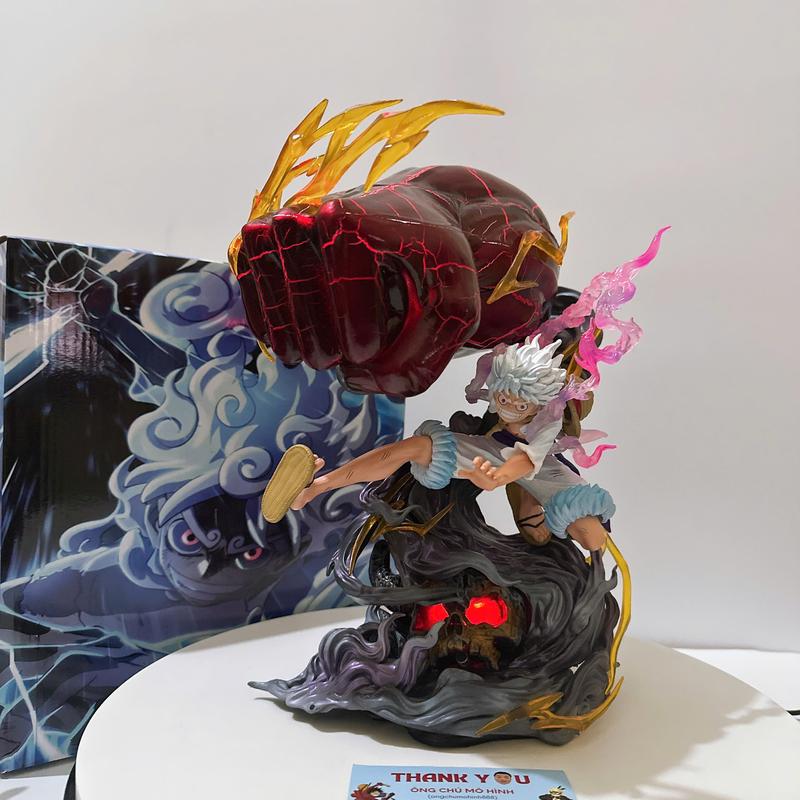  Mô Hình Luffy Gear 5 Tay Đấm Haki Đỏ Trong Onepiece Led Cực Cháy Ongchumohinh MH1098 Toy Đồ Chơi Mô Hình 