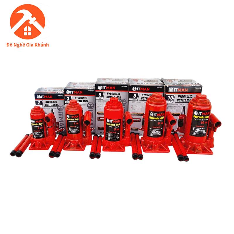 Con đội thủy lực 2T-3T-5T-8T-10T thương hiệu HITMAN chính hãng