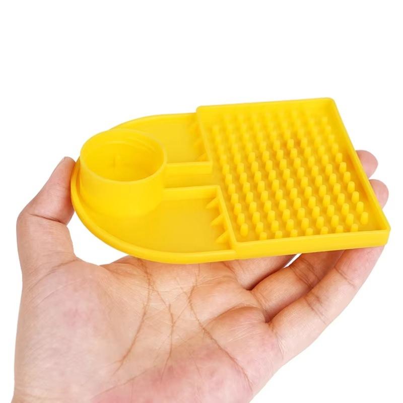Product Introduction of New Design Plastic Bees Water Feeder 30mm Dia Beehive Feeding Internal Bee Feeder Adapter Widen Prevent Drowning Beekeeping Supplies Beehive Feeding 15