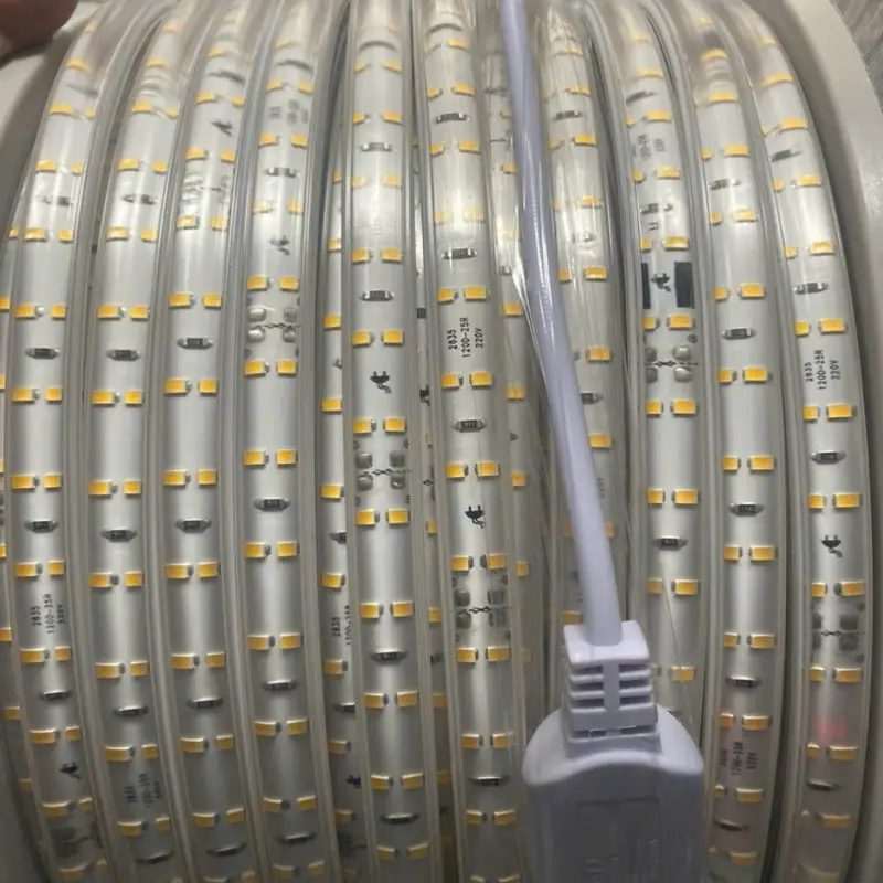 Dây led 2 hàng bóng Tốt ( 20cm cắt ) combo 5m tặng kèm đầu cắm