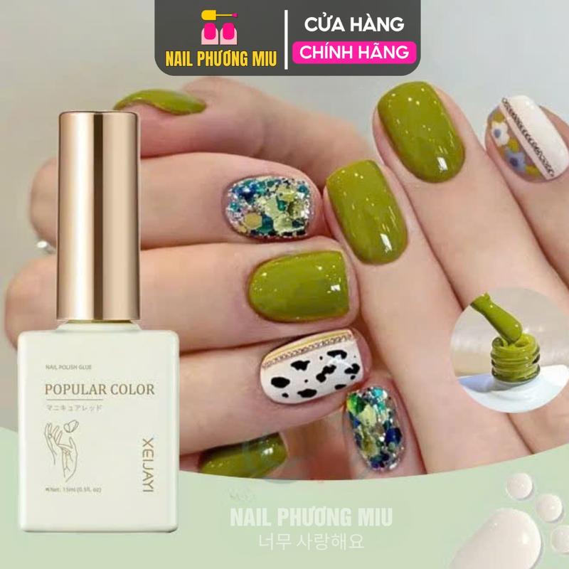 Sơn Gel Lẻ Màu Bơ Xanh XEIJAYI G61 Mùa Hè Siêu Đậm Mướt Làm Nail Siêu Xinh, Sơn Móng Tay Chính Hãng Chai Vuông 15ml Màu Chuẩn Bền Bóng Nữ Women thạch châu phi