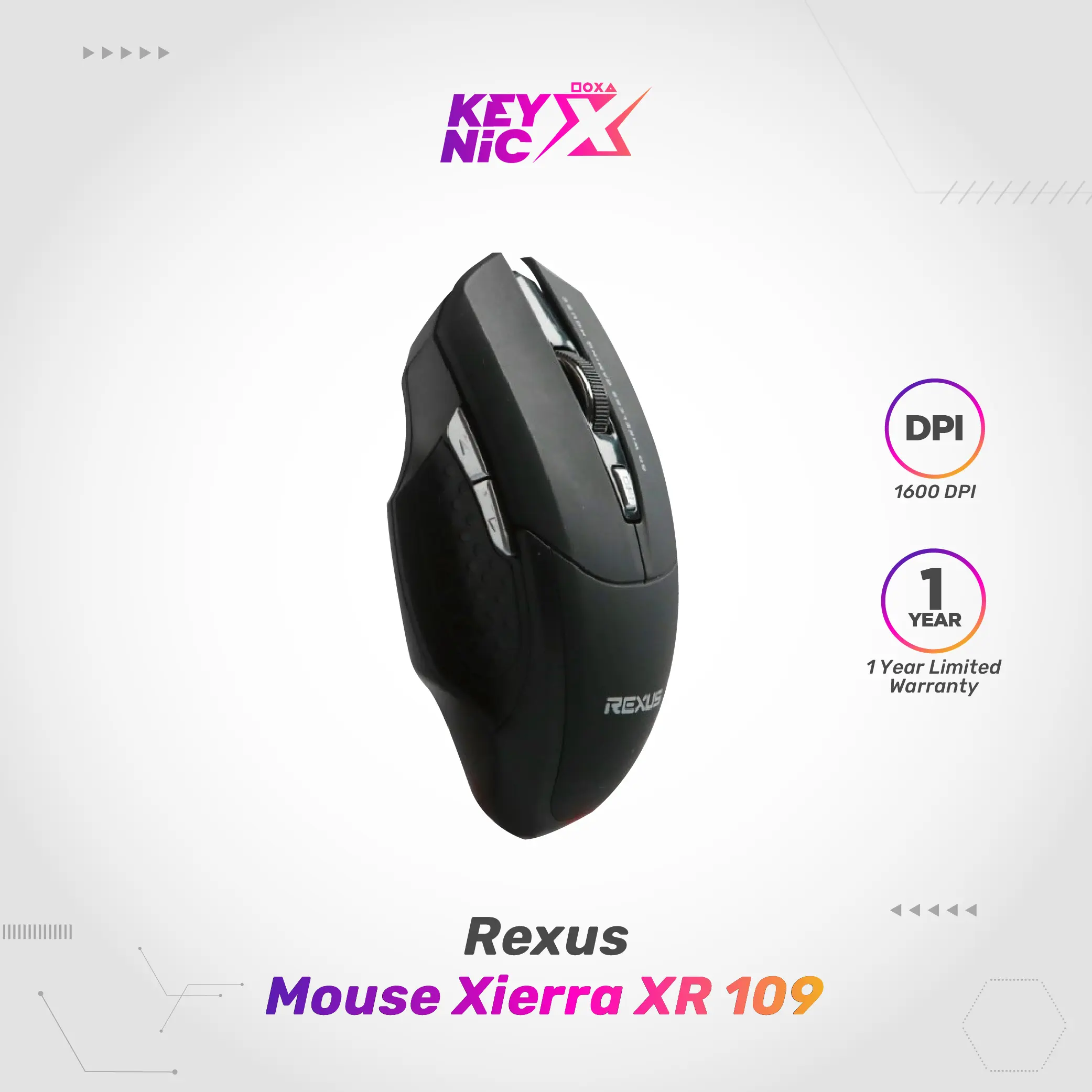 Rexus Mouse Wireless Gaming Xierra 109