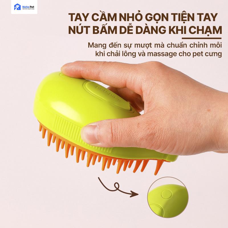 Bàn Chải Lông Thú Cưng Massage Phun Sương KPET1 - Nota Pet VN 7