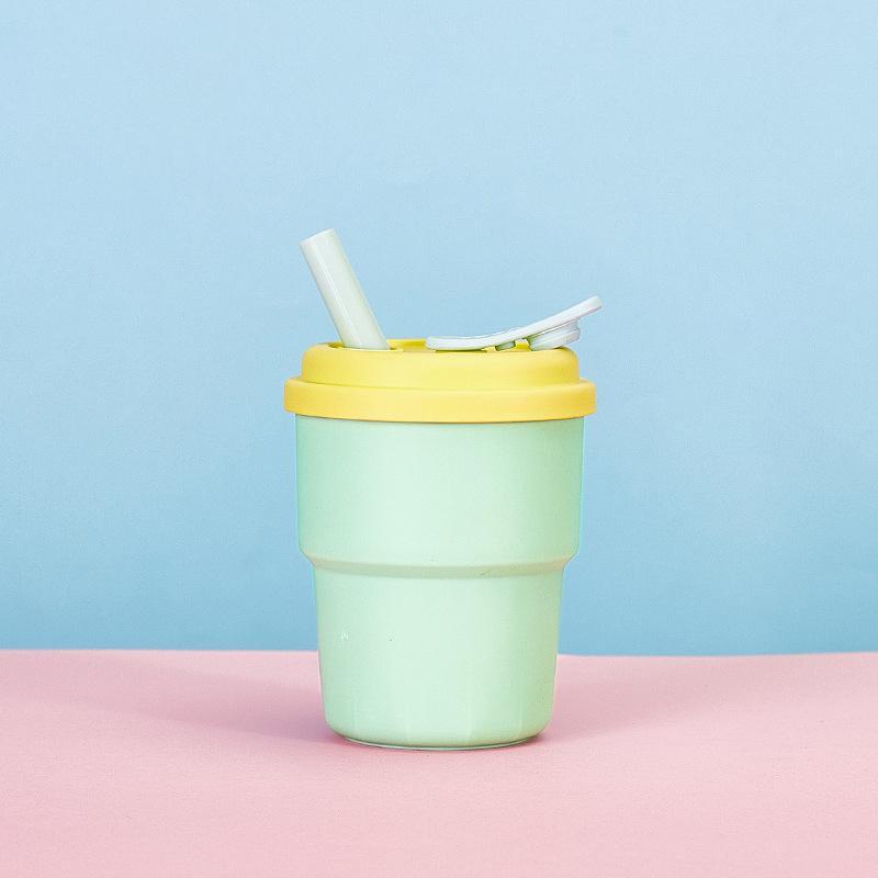 Full plastic cup water cup portable sealed creative hand cup ins fashion gift logo plastic cup 6