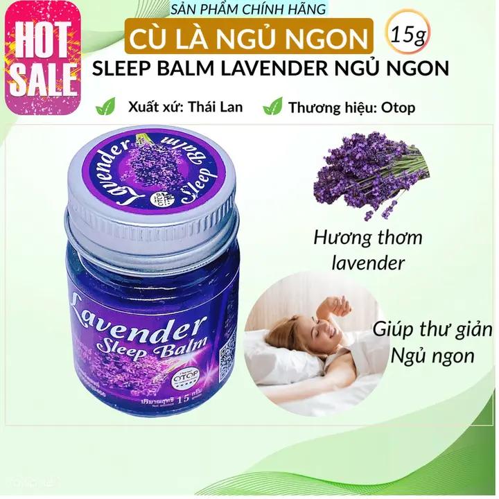 Cù Là Ngủ Ngon Sleep Balm Lavender 15g - Dầu mát xa