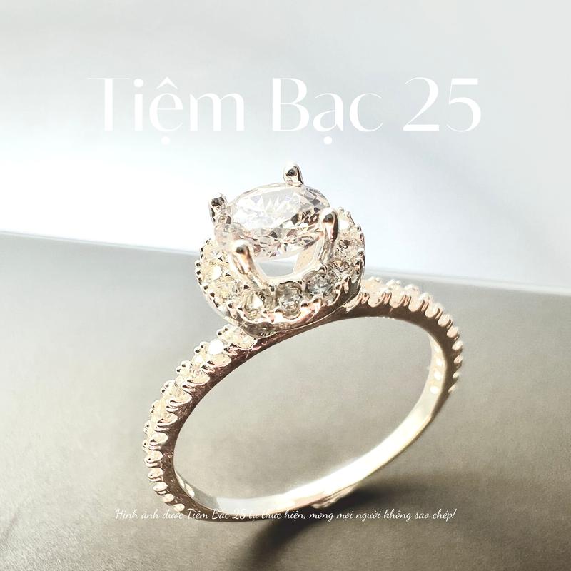 Nhẫn LISA 2 tầng đá sang trọng 0