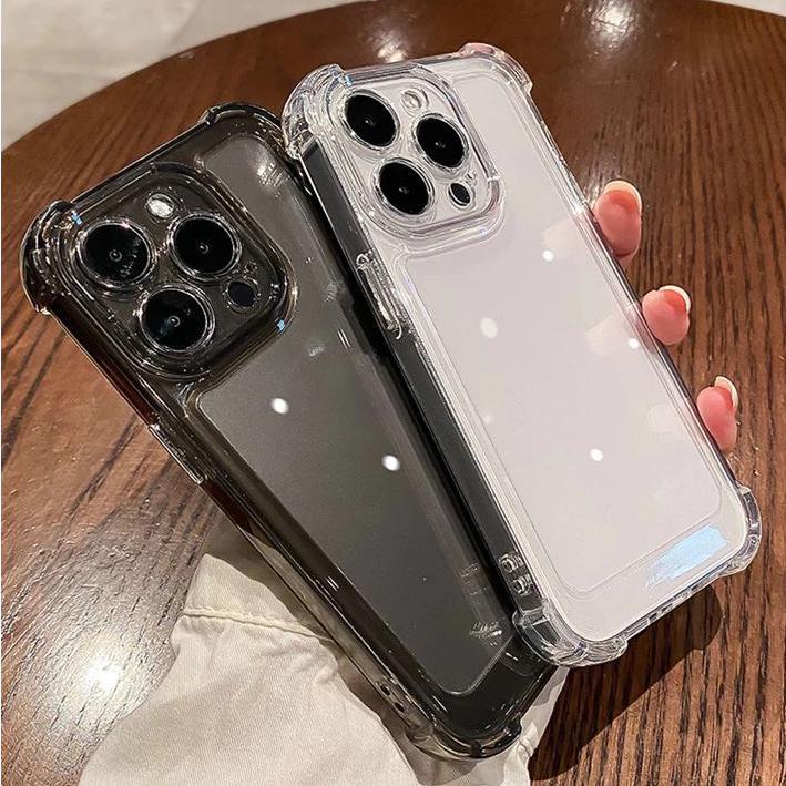 Ốp Lưng iPhone TPU Silicon 4 Góc Chống Sốc Cao Cấp, Bảo Vệ Camera - iP 7/8/Plus/X/XS/11/12/13/14/15/16/17/Plus/Pro/Max