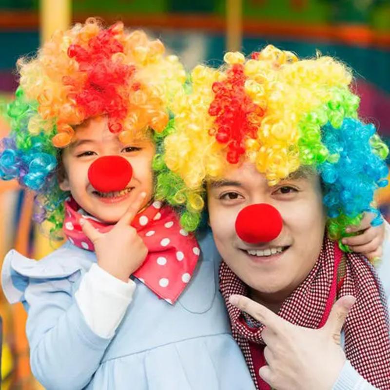 Tóc Giả Người Hâm Mộ Bóng Đá Cầu Vồng, Tóc Giả Vui Nhộn Đạo Cụ Chú Hề, Tóc Chú Hề Xoăn Afro, Tóc Giả Tổng Hợp Gợn Sóng Thích Hợp Cho Tóc Hóa Trang Halloween, Tóc 7