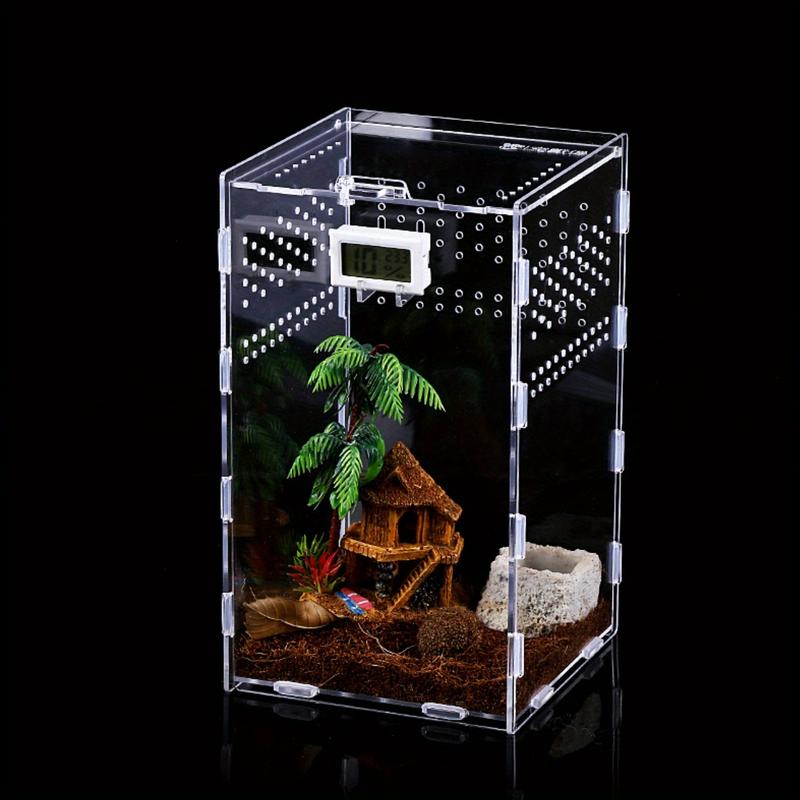 Clear Acrylic Breeding Box for Lizards and Reptiles - Rectangular ...