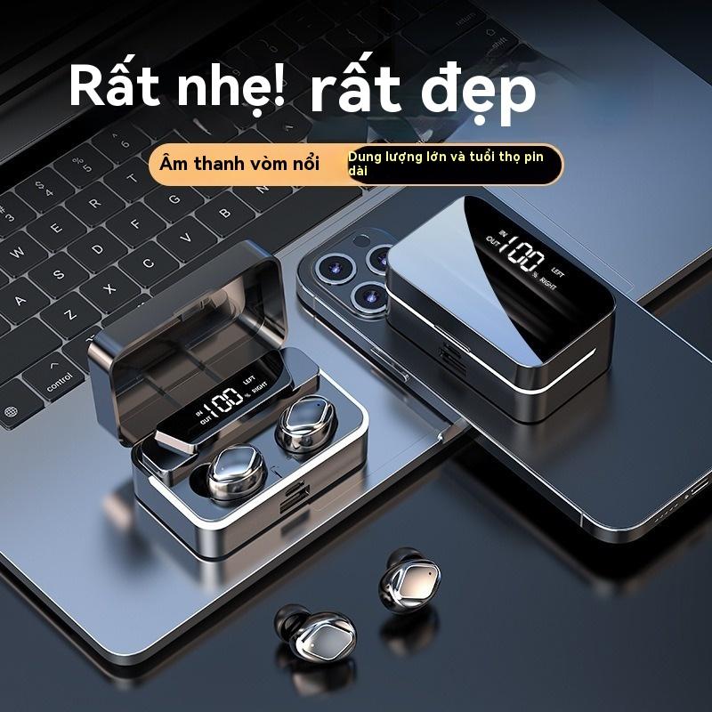 Tai Nghe Bluetooth Không Dây, Trong Tai, Dung Lượng Lớn, Màn Hình Kỹ Thuật Số Tráng Gương, Thời Lượng Pin Siêu Dài, Giảm Tiếng Ồn Thông Minh, TWS Earphone 0