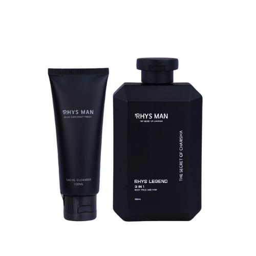 Combo RHYS MAN Sữa tắm gội nam 3in1 350ml & Sữa rửa mặt nam 100ml