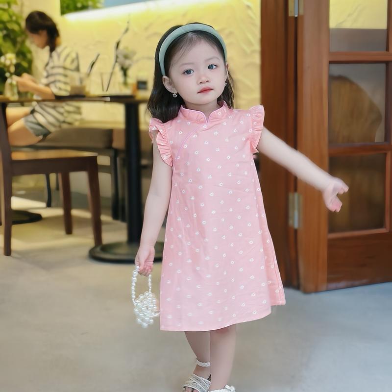  Váy sườn xám cách tân 5206 siêu xinh size từ 8-26kg bé gái  bé bụ bẫm mẹ tăng size nhé  