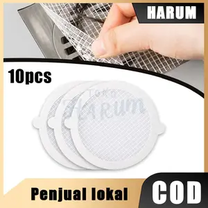10pcs Saringan Rambut Kamar Mandi Disposable Stiker Saringan Pelindung Lubang Pembuangan Stiker Saringan Rambut Hair