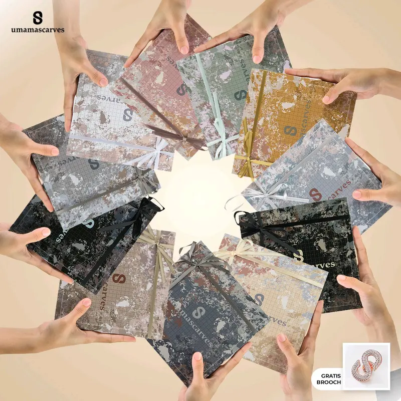 Hijab Voal Digital Box umama scarves Ukuran 110x110 0