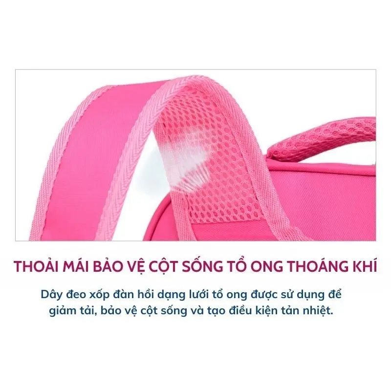 (Sẵn HCM) Tổng hợp các mẫu balo thỏ cho bé gái, balo mầm non dễ thương, cặp đi học chống gù lưng chống thấm nước cho bé 6