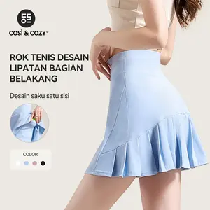 COSI COZY Rok Olahraga Wanita Tenis Skirt Golf Dengan Kantong Dan Lipatan