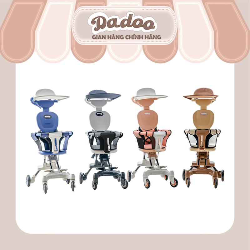 Xe Đẩy Gấp Gọn OLWEN PLUS TOBÉ Đa Năng An Toàn Tiện Lợi Có Đệm Mái Che Chịu Tải Trọng 30KG Từ 6m Thiết Kế Hàn Quốc Đẹp