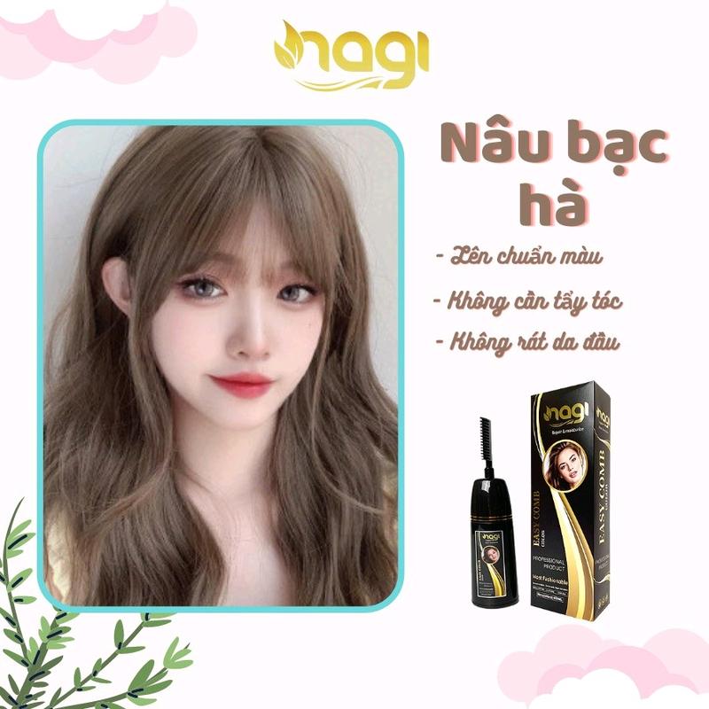 DẦU GỘI NHUỘM TÓC NAGI MÀU NÂU BẠC HÀ 12