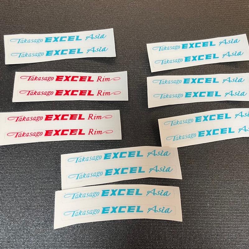 TEM DÁN Niềng Excel  asia Nhãn Dán