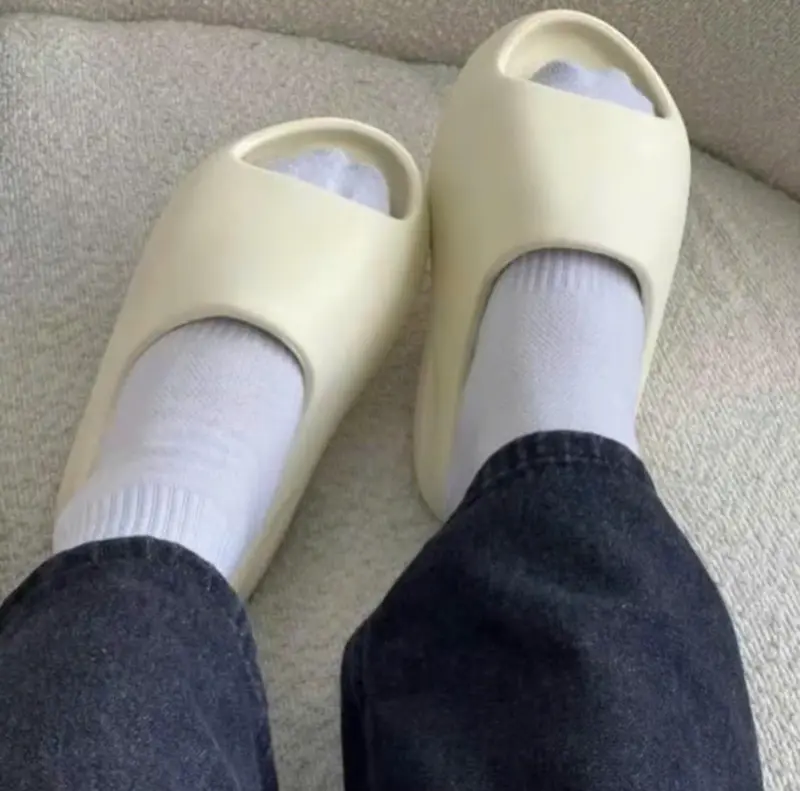 Dép bánh mì vân nhám đúc nguyên khối Nữ DéP Shoes GiàY 5