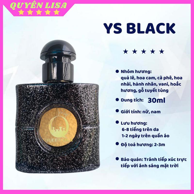 Nước Hoa Dubai YS Black Ngọt Ngào  Dạng Xịt Dành Cho Nam Nữ Perfume Xịt Thơm Cosmetic Women