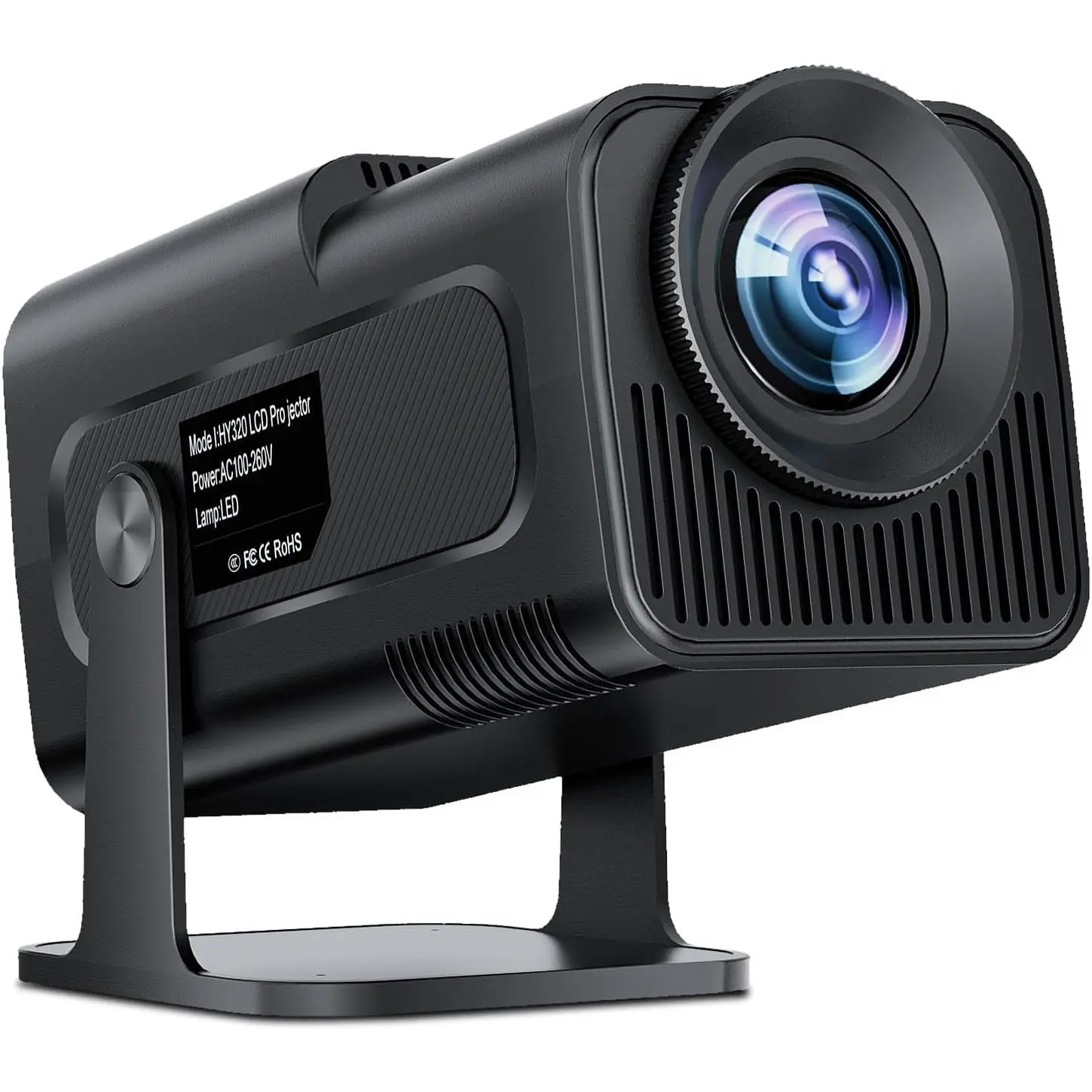 โปรเจ็กเตอร์อัจฉริยะ 4K, Salange HY320PRO Max, รองรับ 1080P Native, โปรเจ็กเตอร์ขนาดเล็ก, 20000 ลูเมน, Android 11.0, ขาตั้งปรับ 270°, คีย์สโตนอัตโนมัติ, โปรเจ็กเตอร์แบบพกพากลางแจ้ง, [อัพเกรดใหม่ 2024], พร้อมคุณสมบัติ Wifi และบลูทูธ โปรเจคเตอร์