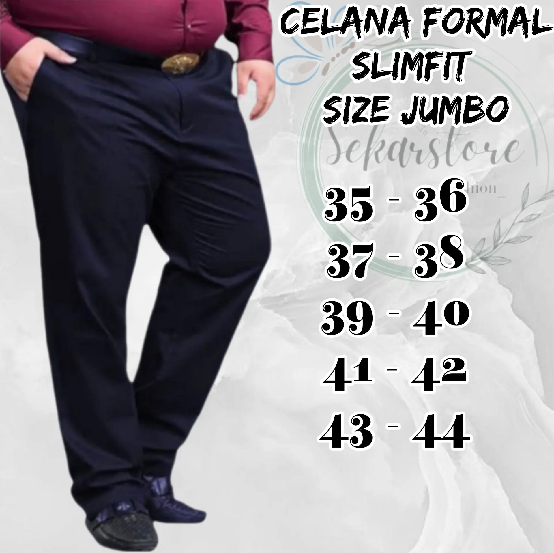 celana JUMBO pria angkle pants  celana kantor ala korea kasual trendy terviral di tiktok Santai Slim-fitting Ankle Casual Formal Nyaman Panjang Slimfit Keren Hitam