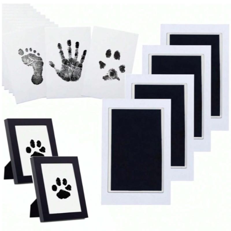 Product Introduction of Pet Paw Print Kit, 1 Set Including Photo Frame & Ink Pads, Pet Paw Print Kit for Dogs and Cats, Pet Memorial Gift 2
