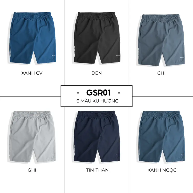 Quần Short Thể Thao GUZADO Chất Liệu Gió Thiết Kế Trẻ Trung Năng Động Dễ Phối Đồ GSR01 1