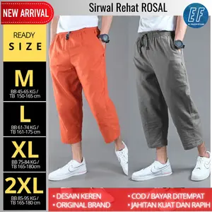 Celana Sirwal pria Muslim Dewasa - celana Santai Pria - sirwal REHAT by ROSAL - Celana cingkrang sunah pria Murah
