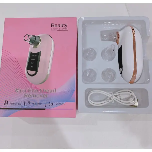 Máy Hút Mụn Cầm Tay Mini Tích Điện, 3 Cấp Độ Hút Mụn Đầu Đen Mụn Cám Sợi Bã Nhờn Skincare 5