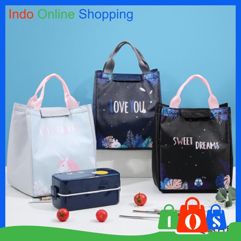 IOS 613 Tas Bekal Lunch Cooler Bag  Waterproof Tas Bento Alumunium Foil Lunch Bag Import COD 0