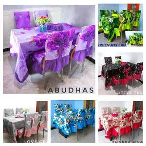SARUNG KURSI SET MURAH  TAPLAK MEJA SET TERBARU