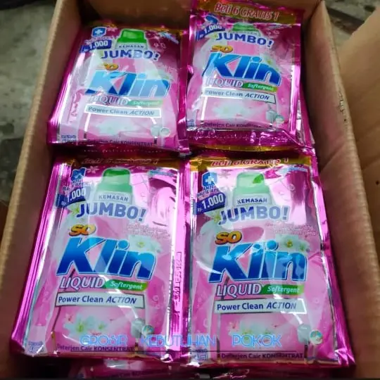 PAKET 42 pcs SO KLIN LIQUID JUMBO CAIR 43ML / RENCENG ALL VARIAN GROSIR promo 7