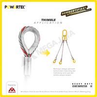 Gambar POWERTEC Thimble Wire Rope Kausen Sling G-411 12mm - 1/2" Galvanized dari megajaya.co.id Kota Administrasi Jakarta Pusat 4 Tokopedia